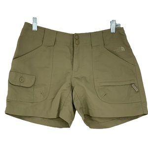 The North Face khaki tan outdoor sport cargo hiking shorts, 4